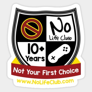 No Life Shirt (Front/Back) Sticker